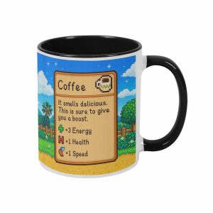 Pixel Coffee Mug Retro Gamer Energy Boost Graphic Ceramic Cup It Smells Delicious This Is Sure To Give You A Boost For Office Gaming Room Daily Morning Routine Coffee Lover Gift