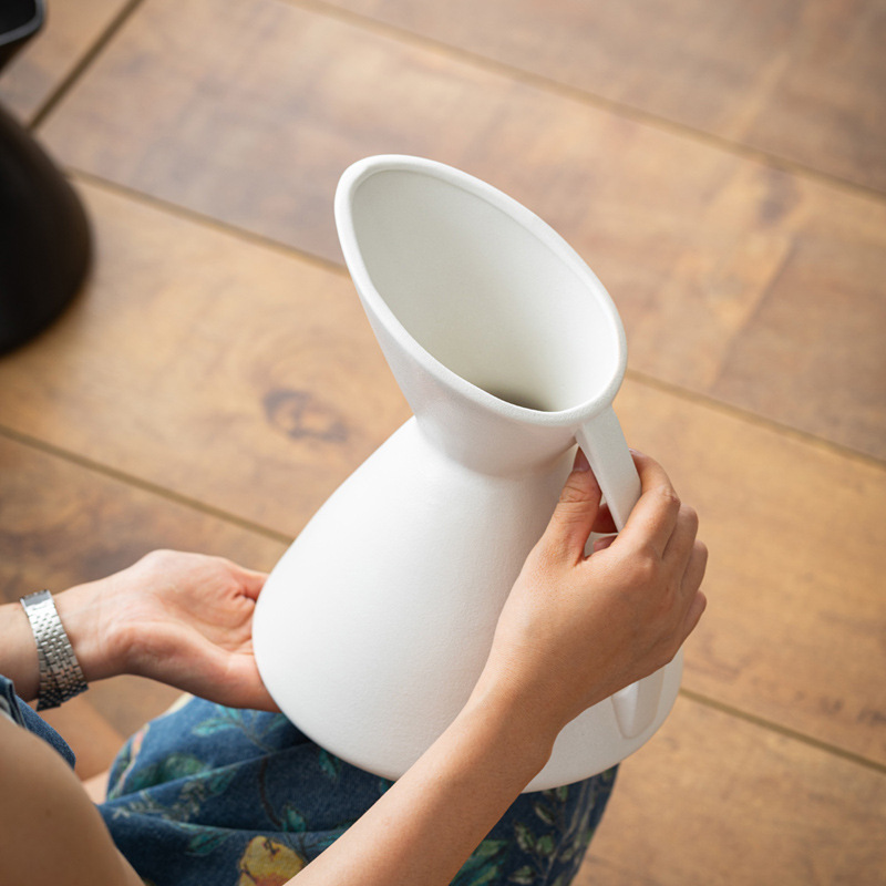 Damon Big Belly Kettle Ceramic Vase Modern Simple Home Soft Decoration Ornament Gifts